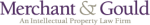 Merchant & Gould Purple Logo
